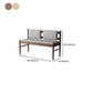 Rectangle Backrest Bench Modern Upholstered Seating Bench for Restaurant Bedroom