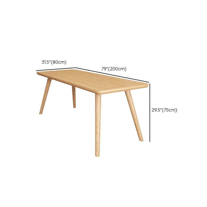 Rectangular Shaped Executive Desk Natural Writing Desk for Office ...