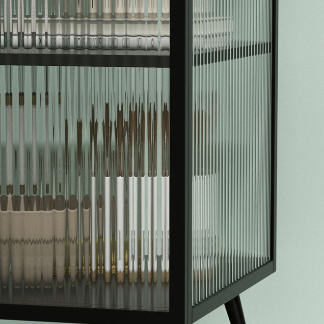 Creammella in vetro moderno in stile moderno da 53 pollici.