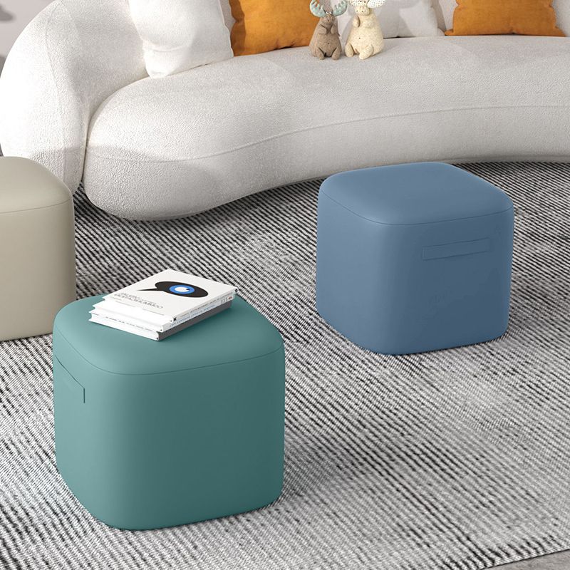 Trendy Square Leather Ottoman Plain Waterproof Indoor Foot Cube Ottoman Stool Clearhalo 'furn' 'furn_ottomans_poufs' 'Furniture' 'Living Room Furniture' 'Ottomans & Poufs' 'ottomans_poufs' 1200x1200_ce5d710c-d171-47a5-96cc-dbd10126c89b