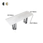 Industrial Marble Bar Table with Rectangle Table Top Double Pedestal Table - 39" H Clearhalo 'Bar Furniture' 'Bar Tables' 'bar_tables' 'furn' 'furn_bar_tables' 'Furniture' 'furniture_bar_tables' 'Kitchen & Dining Furniture' 1200x1200_ce5e3a54-fe5d-4125-84e1-8d2731ffcb5a