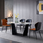 Contemporary Style Chair Dining Armless Wingback Side Chairs with Metal Legs for Kitchen Clearhalo ' kitchen&dining_furn' 'Dining Chairs' 'Dining Tables & Seating' 'dining_chair' 'furn' 'furn_dining_chair' 'Furniture' 'furniture_dining_chair' 'Kitchen & Dining Furniture' 'kitchen' 1200x1200_ce5f603d-9078-42b8-abe0-efaef0bf31fb