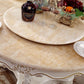 Solid Wood Victorian Round Dining Table Faux Marble Top Table with Wooden Pedestal Clearhalo 'Dining Tables & Seating' 'Dining Tables' 'dining_table' 'furn' 'furn_dining_table' 'Furniture' 'furniture_dining_table' 'Kitchen & Dining Furniture' 'kitchen' 'kitchen_dining_table' 1200x1200_ce60ff51-7621-4fe7-95cd-8da96997dc66
