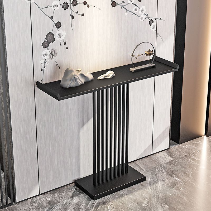 Mesa de acento de hierro de la consola moderna de 31.5 pulgadas de altura con estante