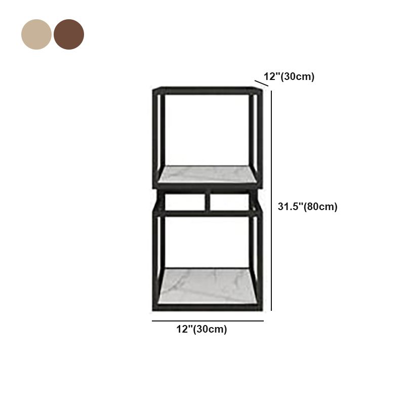 Industrial Metal Open Back Bookshelf Vertical Bookshelf for Living Room Clearhalo 'Bookcases' 'furn' 'furn_bookcases' 'Furniture' 'furniture_bookcases' 'kitchen' 'kitchen_bookcases' 'Living Room Furniture' 'Office Furniture' 1200x1200_ce614acc-6b12-40c8-815b-ec735c6768c5