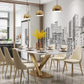 Luxury Sintered Stone Dining Table Rectangle White Top Table with Metal Pedestal Clearhalo ' dining_table' 'Dining Tables & Seating' 'Dining Tables' 'furn' 'furn_dining_table' 'Furniture' 'furniture_dining_table' 'Kitchen & Dining Furniture' 'kitchen&dining_furn' 'kitchen' 'kitchen_dining_table' 1200x1200_ce6176ec-3efd-48a1-95d1-9a5080977242