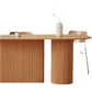 Solid Wood Dining Table Oval Double Pedestal Brown Furniture for Restaurant Clearhalo 'Dining Tables & Seating' 'Dining Tables' 'dining_table' 'furn' 'furn_dining_table' 'Furniture' 'furniture_dining_table' 'Kitchen & Dining Furniture' 'kitchen' 'kitchen_dining_table' 1200x1200_ce618b1f-16aa-4e46-a15e-ee5e6c340c03