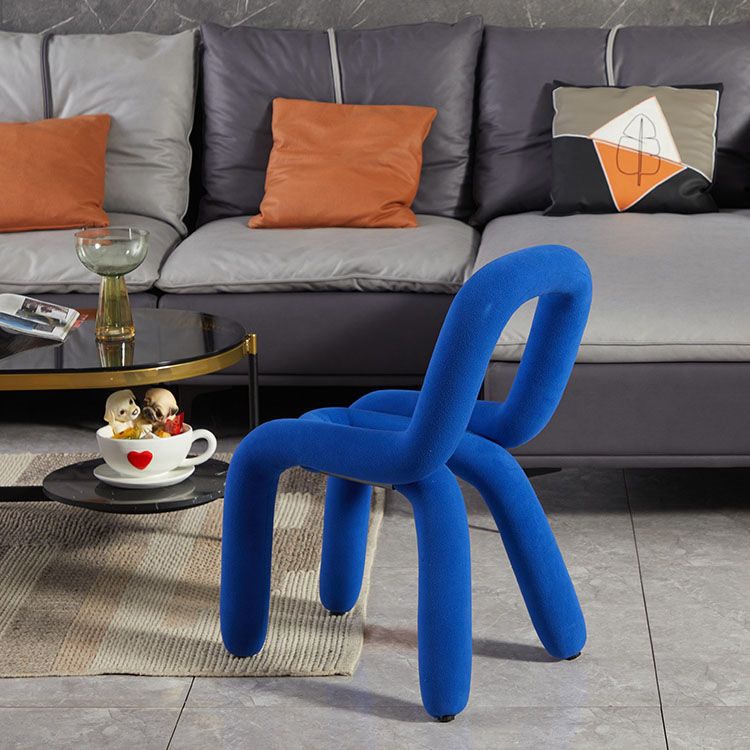 Modern Velvet Dining Room Chair Armless Metal Side Chair for Home Use Clearhalo 'Dining Chairs' 'Dining Tables & Seating' 'dining_chair' 'furn' 'furn_dining_chair' 'Furniture' 'Kitchen & Dining Furniture' 1200x1200_ce62338b-c610-4f2e-a36f-bd61a49c2cf2