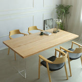 Industrial Solid Wood Dining Table Rectangle Standard Table with Double Pedestal Base Clearhalo ' dining_table' 'Dining Tables & Seating' 'Dining Tables' 'furn' 'furn_dining_table' 'Furniture' 'furniture_dining_table' 'Kitchen & Dining Furniture' 'kitchen&dining_furn' 'kitchen' 'kitchen_dining_table' 1200x1200_ce623bb6-1ee2-4be4-a9ea-c321018fd7be