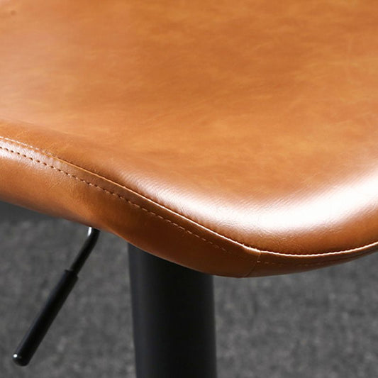 Sgabello da bar in ferro con bancone rotabile moderno con cuscino e pedale