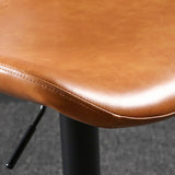 Sgabello da bar in ferro con bancone rotabile moderno con cuscino e pedale