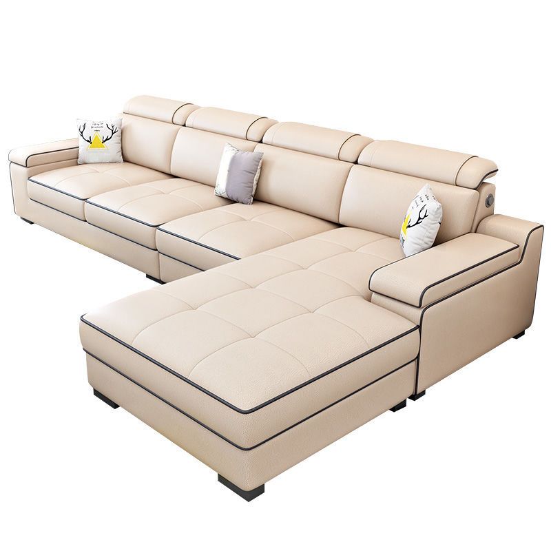 Scandinavian Pillow Top Arm Sectional with Storage for Living Room Clearhalo 'furn' 'furn_sectionals' 'Furniture' 'furniture_sectionals' 'Living Room Furniture' 'Sectionals' 1200x1200_ce6445d0-2a2a-4ece-afc3-bc902fe5696b