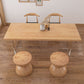 Pine Wood Top Dining Table Traditional Luxury Solid Wood Table with Sled Base Clearhalo 'Dining Tables & Seating' 'Dining Tables' 'dining_table' 'furn' 'furn_dining_table' 'Furniture' 'furniture_dining_table' 'Kitchen & Dining Furniture' 'kitchen' 'kitchen_dining_table' 1200x1200_ce676aec-099c-4862-81f8-962e306a4e98