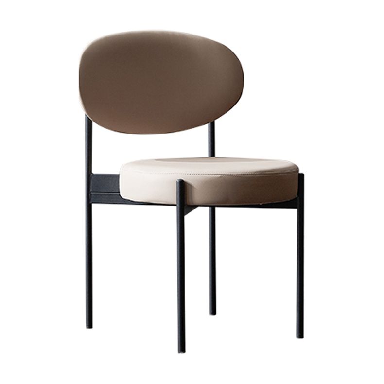 Contemporary Style Open Back Dining Side Chair Upholstered Armless Side Chairs (Set of 2) Clearhalo ' kitchen&dining_furn' 'Dining Chairs' 'Dining Tables & Seating' 'dining_chair' 'furn' 'furn_dining_chair' 'Furniture' 'furniture_dining_chair' 'Kitchen & Dining Furniture' 'kitchen' 1200x1200_ce685d02-2694-448c-a0c0-bb33e8b3cb7b