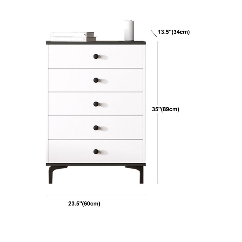 Modern White Storage Chest Dresser Wood Combo Dresser with Drawers and Doors Clearhalo 'Bedroom Furniture' 'Dressers & Chests' 'dressers_chests' 'furn' 'furn_dressers_chests' 'Furniture' 1200x1200_ce6ab4b3-856d-451d-bff4-6d4c83276857