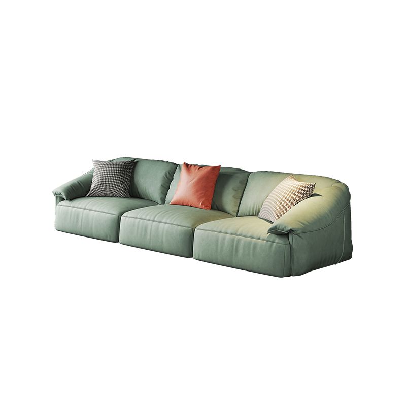 Stationary Stain Resistant Faux Leather Tuxedo Arm Cushions Green Sofa Clearhalo 'furn' 'furn_sofas' 'Furniture' 'Living Room Furniture' 'Sofa' 'sofas' 1200x1200_ce6b71e2-81f6-471b-a97e-88090440ad9a