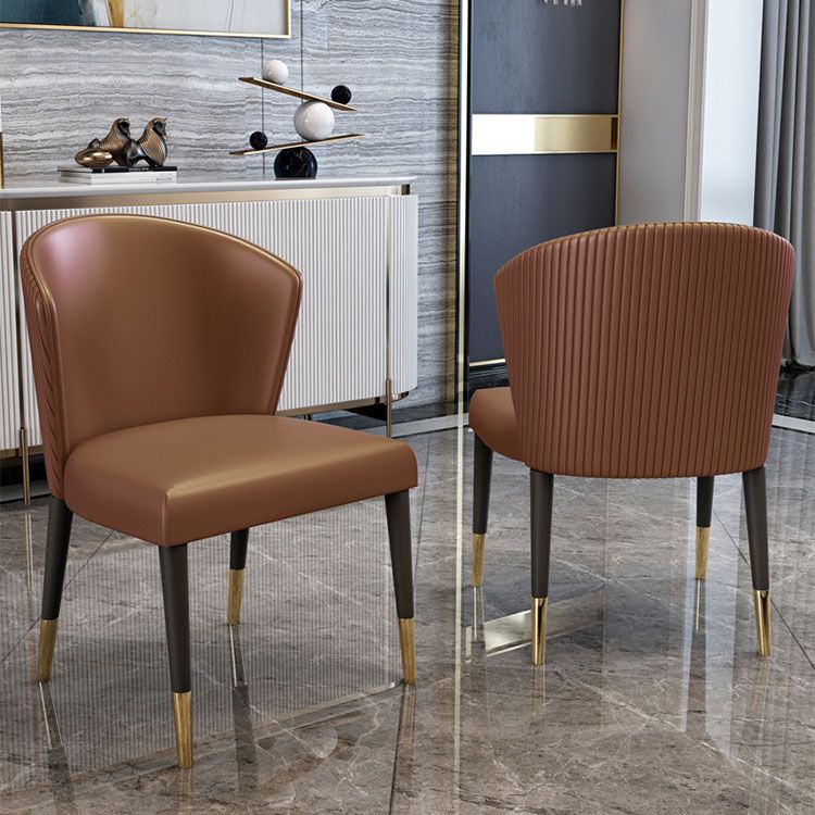 Modern Hotel Wingback Side Chair Matte Finish Upholstered Dining Chair Clearhalo ' kitchen&dining_furn' 'Dining Chairs' 'Dining Tables & Seating' 'dining_chair' 'furn' 'furn_dining_chair' 'Furniture' 'furniture_dining_chair' 'Kitchen & Dining Furniture' 'kitchen' 1200x1200_ce6bdc69-eadb-40a6-9b9f-1372f089a2a2