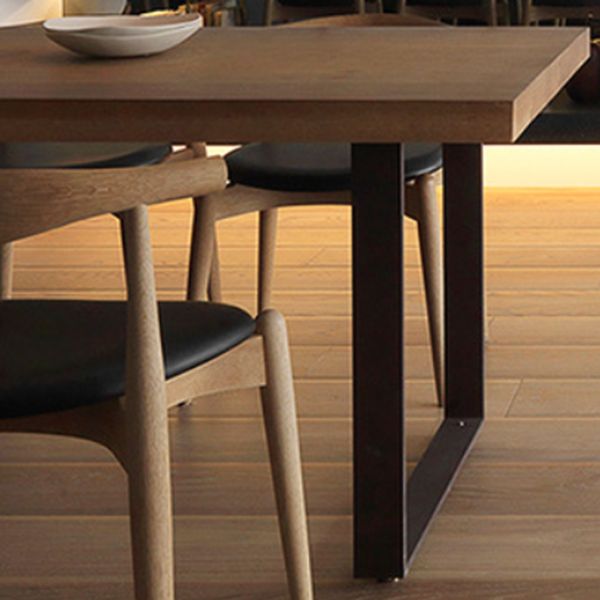 Modern 1/7 Pieces Dining Set Rectangle Pine Wood Dining Table for Dining Room Kitchen Clearhalo 'Dining Room Sets' 'Dining Tables & Seating' 'dining_room_set' 'furn' 'furn_dining_room_set' 'Furniture' 'Kitchen & Dining Furniture' 1200x1200_ce6c7c8b-f5b7-4aeb-a219-b7f0ef68fce3