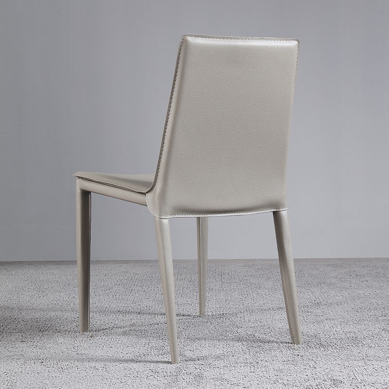 Faux Leather Dining Chairs Contemporary Armless Dining Chairs Clearhalo 'Dining Chairs' 'Dining Tables & Seating' 'dining_chair' 'furn' 'furn_dining_chair' 'Furniture' 'Kitchen & Dining Furniture' 1200x1200_ce6cb683-86ba-41e9-9b51-88500a9e7136