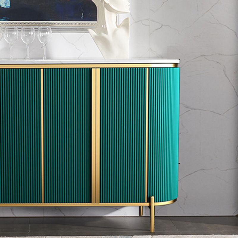 Contemporary Dining Buffet Marble Sideboard Table with Cabinets Clearhalo 'buffet_sideboard' 'Buffets & Sideboards' 'furn' 'furn_buffet_sideboard' 'Furniture' 'Kitchen & Dining Furniture' 1200x1200_ce6ea046-b34b-416d-a839-39f1276c5308