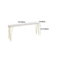 Nordic Glam Style Bar Counter Table Rectangle Stone Table for Kitchen