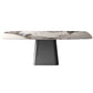 Industrial Sintered Stone Dining Table Rectangle Table with Metal Base Clearhalo 'Dining Tables & Seating' 'Dining Tables' 'dining_table' 'furn' 'furn_dining_table' 'Furniture' 'Kitchen & Dining Furniture' 1200x1200_ce6fc527-0b0f-4ed1-8fae-976d9fe449b5