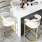 Glam Style Faux Leather Barstool Low Back Bar Stool with Gold Frame Clearhalo 'Bar Furniture' 'Bar Stools' 'bar_stools' 'furn' 'furn_bar_stools' 'Furniture' 'Kitchen & Dining Furniture' 1200x1200_ce7258f2-1744-4601-a0b8-c8d457de1718