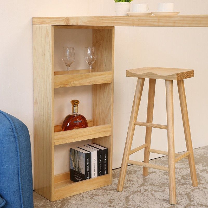 Rectangle Wood Top Counter Table 42-inch Height Modern Bar Table Clearhalo 'Bar Furniture' 'Bar Tables' 'bar_tables' 'furn' 'furn_bar_tables' 'Furniture' 'furniture_bar_tables' 'Kitchen & Dining Furniture' 1200x1200_ce736e91-4fad-4c16-b0a1-5c2fbafe5e63