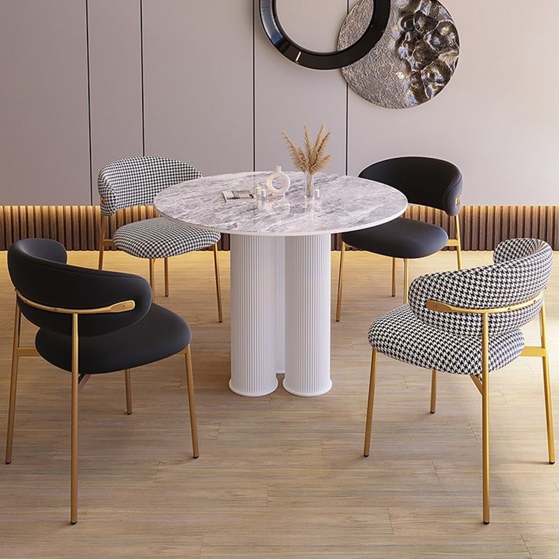 Modern Stone Dining Table Round Artificial Wood Table with Tripod Base Clearhalo 'Dining Tables & Seating' 'Dining Tables' 'dining_table' 'furn' 'furn_dining_table' 'Furniture' 'furniture_dining_table' 'Kitchen & Dining Furniture' 'kitchen' 'kitchen_dining_table' 1200x1200_ce738309-28a1-4077-858b-a3f0167c0bd2