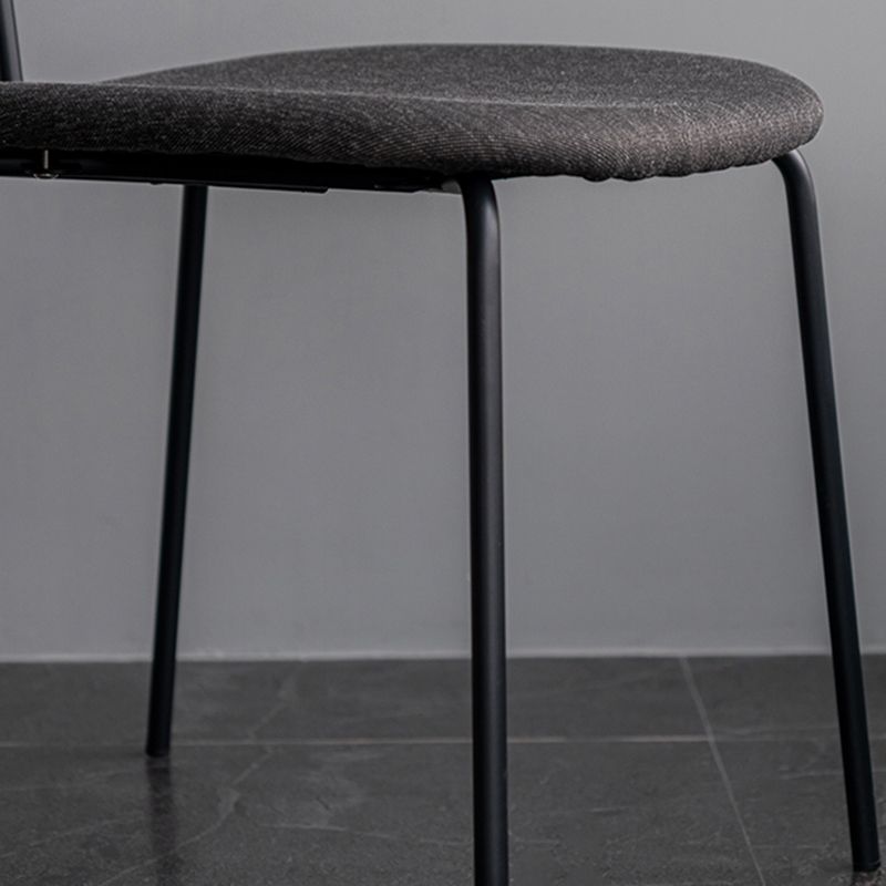 Industriële open achterkant eetkamerstoel stoffen eetstoelen voor thuis