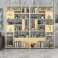 9.84"W 78.74"H Bookshelf Open Back Glam Style for Study Room Home Office Clearhalo 'Bookcases' 'furn' 'furn_bookcases' 'Furniture' 'furniture_bookcases' 'kitchen' 'kitchen_bookcases' 'Living Room Furniture' 'Office Furniture' 1200x1200_ce78cd05-b5d7-4f6a-b87c-c64470b14814