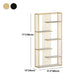 Open Vertical Etagere Bookshelf White Manufactured Wood Shelf Iron Frame Bookshelf Clearhalo 'Bookcases' 'furn' 'furn_bookcases' 'Furniture' 'furniture_bookcases' 'kitchen' 'kitchen_bookcases' 'Living Room Furniture' 'Office Furniture' 1200x1200_ce7944a6-608c-42ba-8821-3f40d58a8899