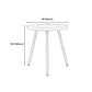 Contemporary 3 Legs Coffee Table Metal Tray Top Cocktail Table
