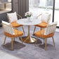 Modern White Round Shape Dining Table Sintered Stone Standard Dining Table with Tulip Base Clearhalo ' dining_table' 'Dining Tables & Seating' 'Dining Tables' 'furn' 'furn_dining_table' 'Furniture' 'furniture_dining_table' 'Kitchen & Dining Furniture' 'kitchen&dining_furn' 'kitchen' 'kitchen_dining_table' 1200x1200_ce7b3d33-94da-4bda-aac9-9850bc0ec4a0