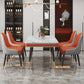 Rectangle Traditional Luxury Dining Table 4 Black Metal Legs Table for Dining Room Clearhalo ' dining_table' 'Dining Tables & Seating' 'Dining Tables' 'furn' 'furn_dining_table' 'Furniture' 'furniture_dining_table' 'Kitchen & Dining Furniture' 'kitchen&dining_furn' 'kitchen' 'kitchen_dining_table' 1200x1200_ce7b9034-54e2-4215-93fd-fe167a1a2810