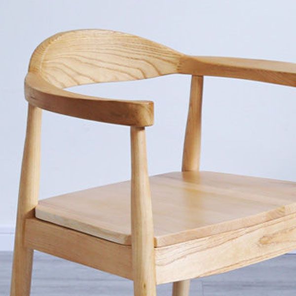 Modern Wood Arm Chair Open Back Dining Side Chair for Dining Room 22.8"x19.6"x30" Clearhalo 'Dining Chairs' 'Dining Tables & Seating' 'dining_chair' 'furn' 'furn_dining_chair' 'Furniture' 'furniture_dining_chair' 'Kitchen & Dining Furniture' 1200x1200_ce7c6700-5454-4696-b999-57c550accc60