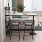 Living Room Double Pedestal Bar Wine Table Modern White Pub Height Dining Table Clearhalo 'Bar Furniture' 'Bar Tables' 'bar_tables' 'furn' 'furn_bar_tables' 'Furniture' 'furniture_bar_tables' 'Kitchen & Dining Furniture' 'kitchen&dining_furn' 'kitchen' 1200x1200_ce7f7c65-7c0b-42b8-b4d7-04d102fe6d5c