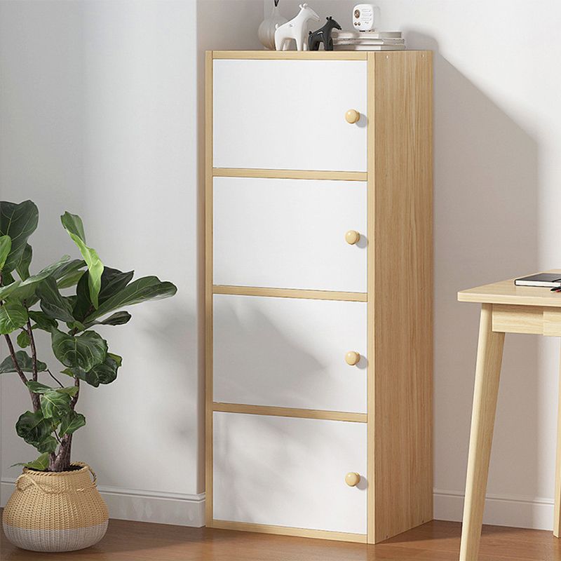 Mobile accento di legno rettangolo contemporaneo con mobile per lo stoccaggio delle porte