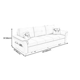 Square Arm Sofa with Loose Back Convertible Sleeper with Storage and Foldable Clearhalo 'furn' 'furn_sofas' 'Furniture' 'furniture_sofas' 'kitchen' 'kitchen_sofas' 'Living Room Furniture' 'Sofa' 'sofas' 1200x1200_ce7f918c-b6b9-4792-afe8-f05fc562d99c