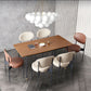 Industrial Dining Table Set 1/5/7 Pcs Solid Wood Top Table with Upholstered Chairs Clearhalo 'Dining Room Sets' 'Dining Tables & Seating' 'dining_room_set' 'furn' 'furn_dining_room_set' 'Furniture' 'Kitchen & Dining Furniture' 1200x1200_ce8020c0-2123-4712-b5f7-5919dc33915a