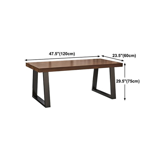 Solid Wood Dining Table Contemporary Dining Table with Sled Base