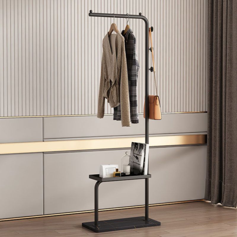 Contemporary Metal Coat Rack 3 Coat Hooks Standing Coat Rack Clearhalo 'Entry & Mudroom Furniture' 'furn' 'furn_hall_tree_coat_racks' 'Furniture' 'Hall Trees & Coat Racks' 'hall_tree_coat_racks' 1200x1200_ce80b6f6-a82f-4476-956a-2776349c0d43