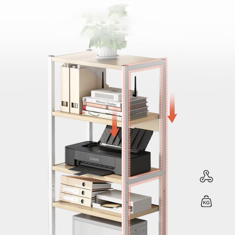 Industrial Style Wooden Bookshelf Etagere Bookcase with Caster Wheels for Office Clearhalo 'Bookcases' 'furn' 'furn_bookcases' 'Furniture' 'furniture_bookcases' 'kitchen' 'kitchen_bookcases' 'Living Room Furniture' 'Office Furniture' 1200x1200_ce8163c0-94fd-4d68-9e42-d3c77d3793d9