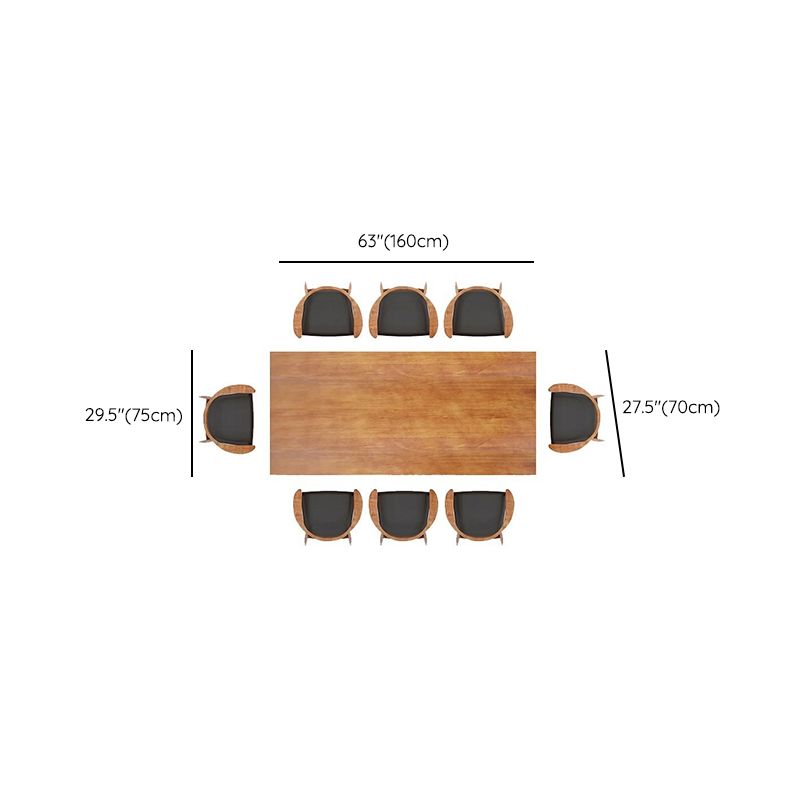 29.25 Inch Height Oval Writing Desk Industrial Solid Wood Office Desk Clearhalo 'furn' 'furn_office_desk' 'Furniture' 'Office Desks' 'Office Furniture' 'office_desk' 1200x1200_ce82b115-53ee-418c-94fb-1806de28d3fd