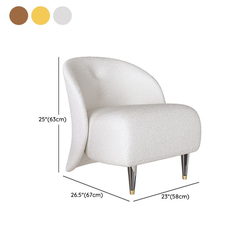 Contemporary Sofa Stain Resistant Armless Settee for Living Room