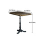 Industrial Kitchen Dining Table Solid Wood Table with Black Metal Pedestal Base Clearhalo ' dining_table' 'Dining Tables & Seating' 'Dining Tables' 'furn' 'furn_dining_table' 'Furniture' 'furniture_dining_table' 'Kitchen & Dining Furniture' 'kitchen&dining_furn' 'kitchen' 'kitchen_dining_table' 1200x1200_ce82e7af-1299-4dc3-a5e4-a44c030a6e63