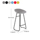 Modern Matte Finish Iron Bar Stool Footrest Milk Tea Shop Stool Clearhalo 'Bar Furniture' 'Bar Stools' 'bar_stools' 'furn' 'furn_bar_stools' 'Furniture' 'furniture_bar_stools' 'Kitchen & Dining Furniture' 1200x1200_ce85f244-2297-411b-8df5-7857aa0cfdfe