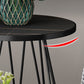 Modern Round Side Table 24.4-inch Gold/Black Metal Frame End Table Clearhalo 'Coffee & Accent Tables' 'End & Side Tables' 'end_side_tables' 'furn' 'furn_end_side_tables' 'Furniture' 'Living Room Furniture' 1200x1200_ce862fe9-3488-450e-86f8-fb42c29a6fe3