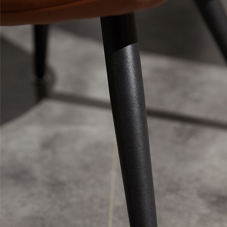 Modern Indoor-Outdoor Chair Metal Home Slipper Upholstered Armless Parsons Chair Clearhalo ' kitchen&dining_furn' 'Dining Chairs' 'Dining Tables & Seating' 'dining_chair' 'furn' 'furn_dining_chair' 'Furniture' 'furniture_dining_chair' 'Kitchen & Dining Furniture' 'kitchen' 1200x1200_ce868d56-89d3-4dec-9965-2290633a36e1