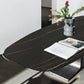 Oval Contemporary Dining Table Black Sintered Stone Table with Pedestal Base Clearhalo ' dining_table' 'Dining Tables & Seating' 'Dining Tables' 'furn' 'furn_dining_table' 'Furniture' 'furniture_dining_table' 'Kitchen & Dining Furniture' 'kitchen&dining_furn' 'kitchen' 'kitchen_dining_table' 1200x1200_ce871977-b05b-41fc-ba2c-4d76a7b9bc71